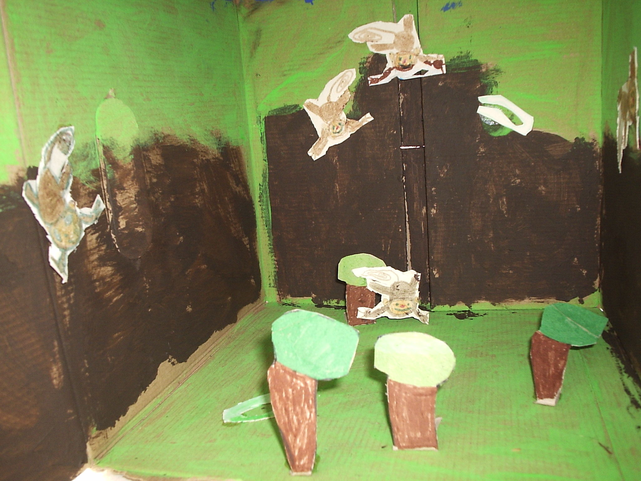 Habitat Diorama monkeys in the jungle DIY