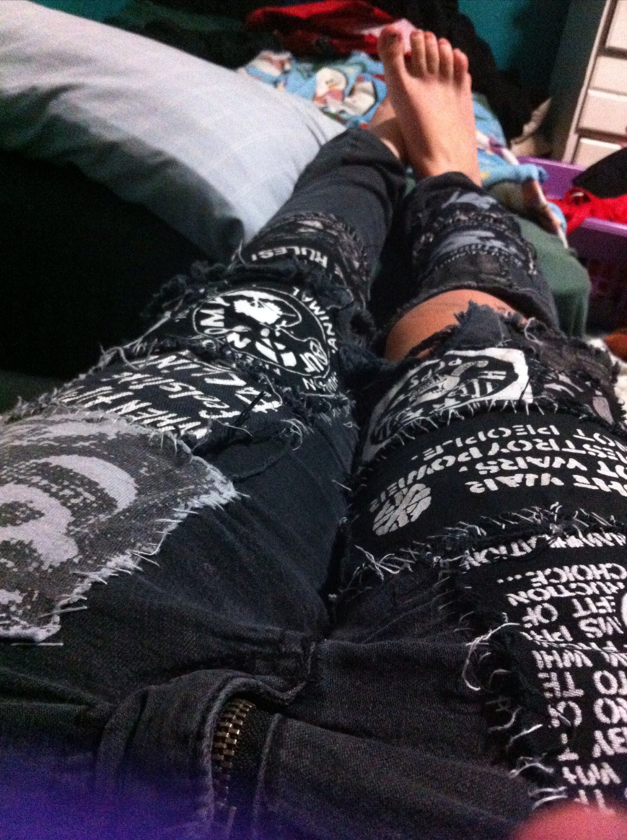 Crust pants! Sewed all of it myself DIY