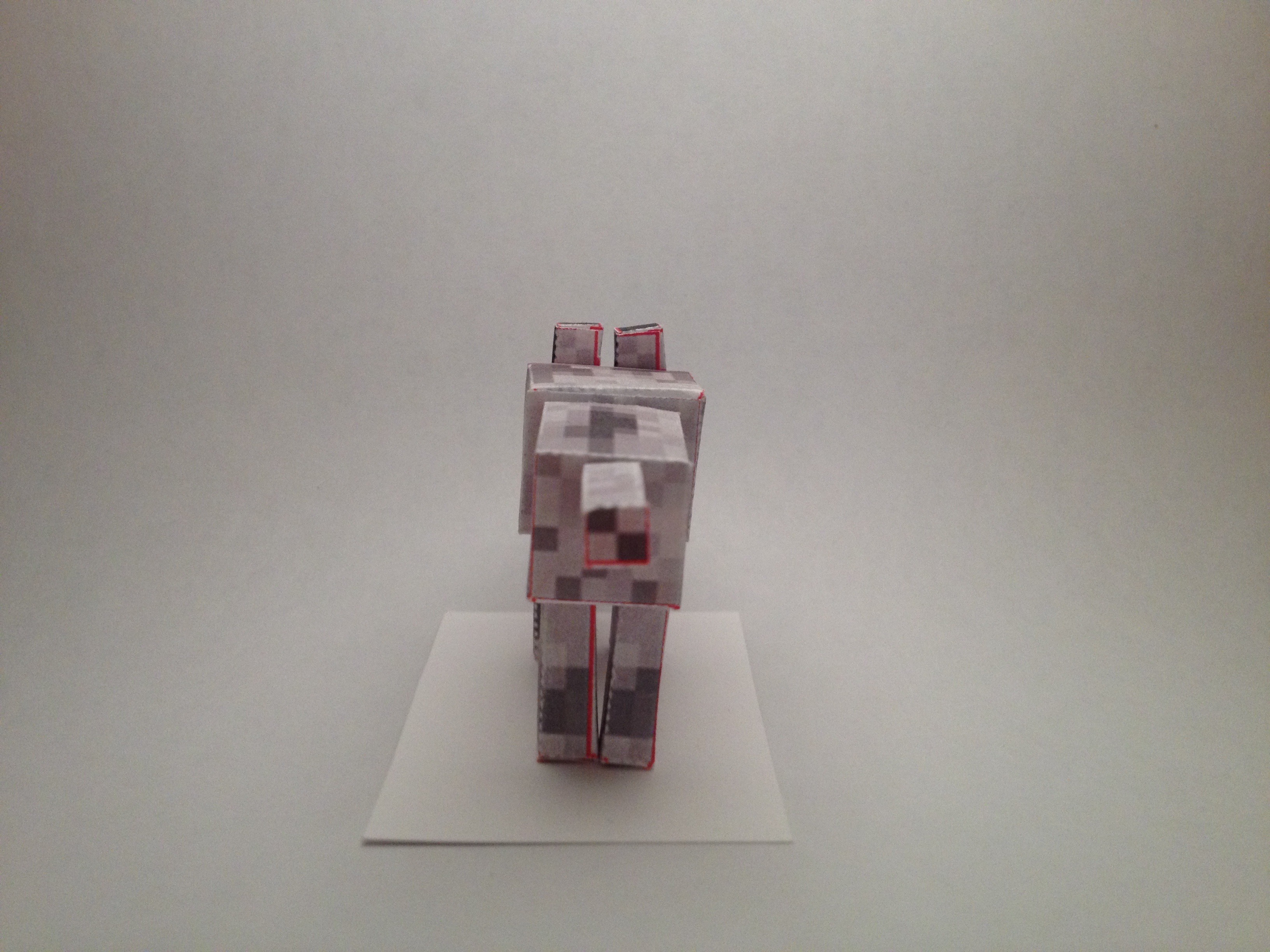 Minecraft Papercraft Dog