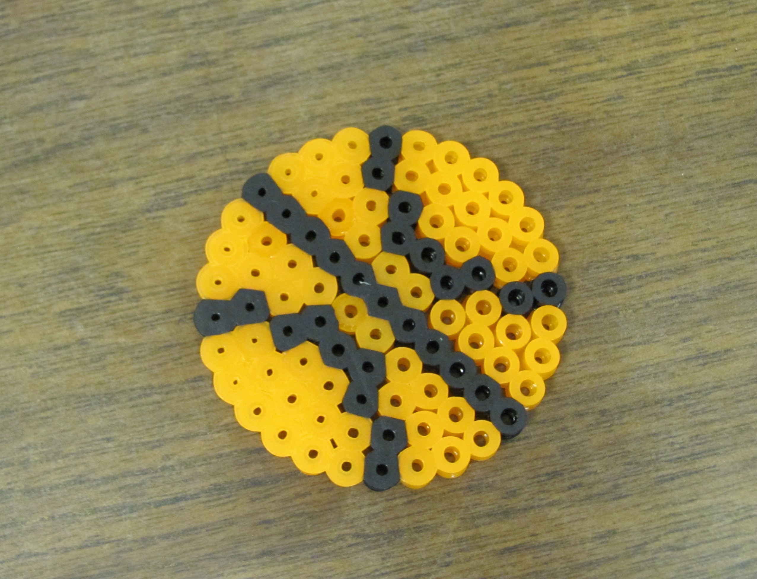 perler bead basketball DIY