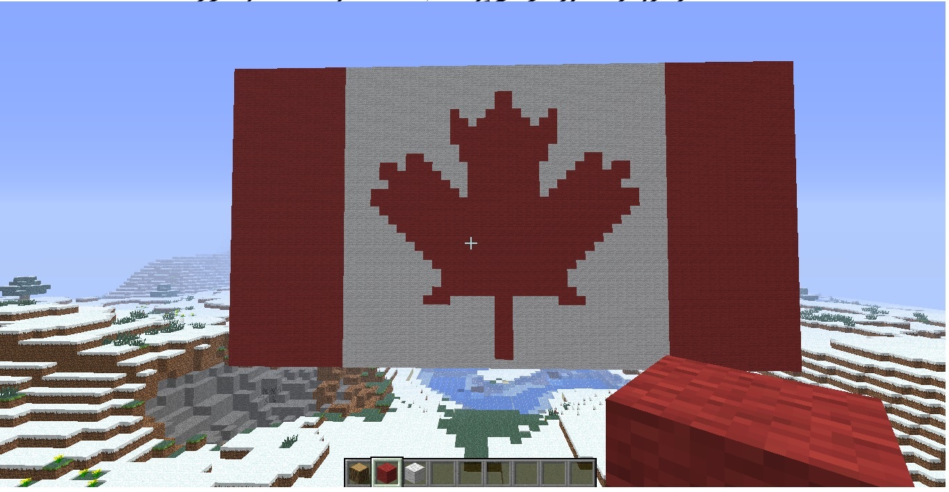 How To Make The Canadian Flag In Minecraft