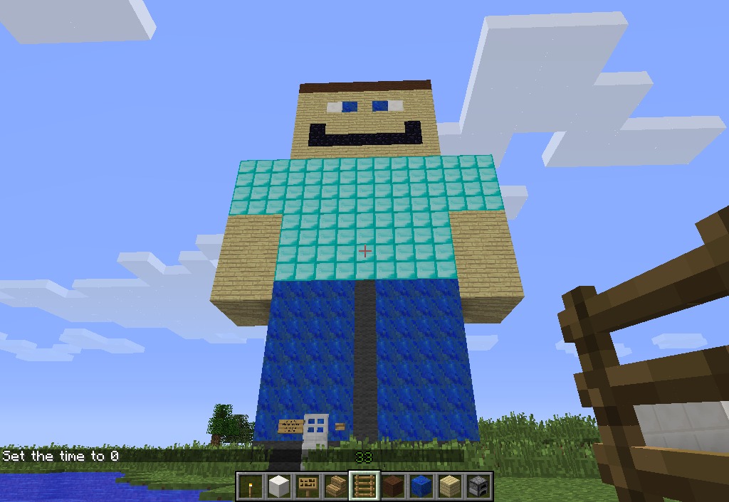steve house on my minecraft server DIY
