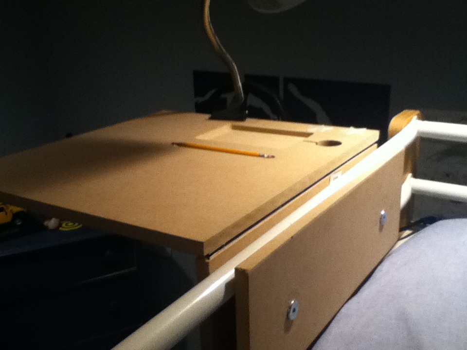 Bunk Bed Bedside Table DIY