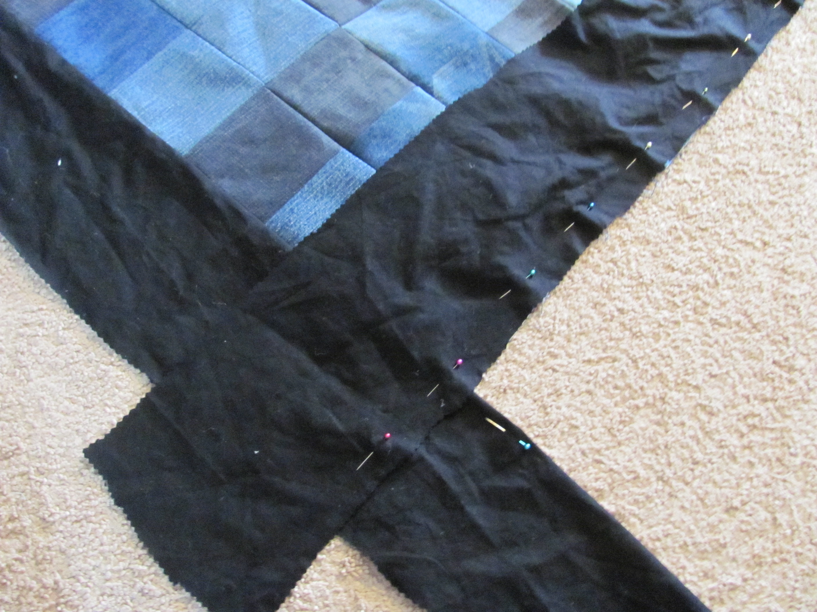 denim quilt DIY