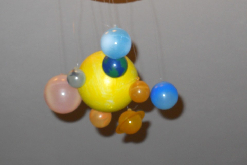 solar system mobile - DIY